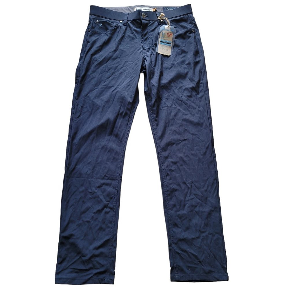 Tailor Vintage Men's 32x30 Performance Tech Pants Navy Canaan Slim Fit $108 - Picture 1 of 12
